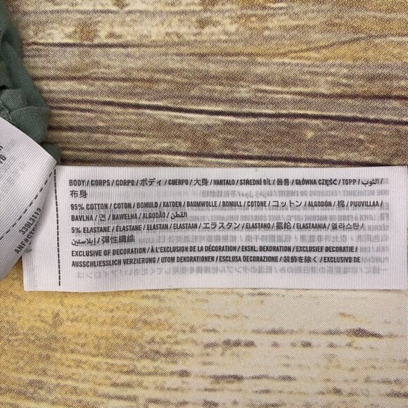 Hollister Sage Green "Baby Tee", Women's Short Sleeve Crop Top-size medium - Picture 6 of 7